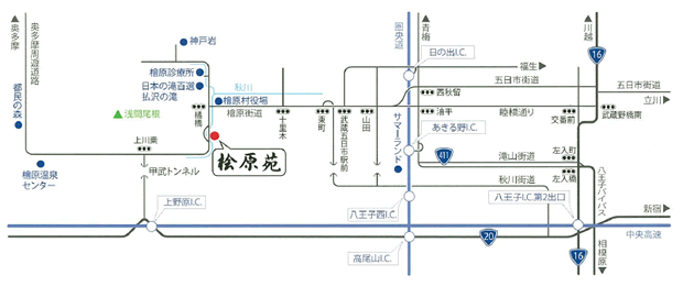 車でのアクセスマップ